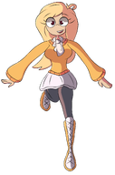 artist:static-sardine coco jumping looking_at_viewer smiling // 1792x2712 // 515KB