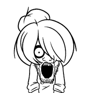 black_and_white lineart maya variant:markiplier_soyjak // 1024x1024 // 20KB