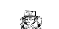 artist:oekakigod hat no_color oekaki straw tryn // 500x250 // 20KB