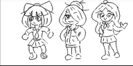 artist:oekakigod coco drawing maya mymy niggerwiggle no_color oekaki // 1286x646 // 251KB