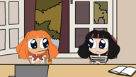 animated artist:bob drinking drinking_straw featured green_text kiki laptop mediatheek mymy orange orange_text stroopwafelsap subvariant:soymy video // 1920x1080, 23s // 16MB
