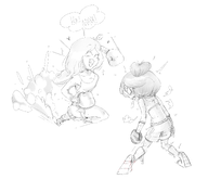 action artist:peasnpeas boxing boxing_gloves coco fear fighting heart hearts imminent_death imminent_violence maya meta:general_fanart running sisterwar smiling spitting sweating tired // 4190x3600 // 3.3MB