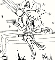 artist:brim blood bottle bullet_holes classroom gun meta:general_fanart mymy pistol tagme vera // 878x956 // 22KB