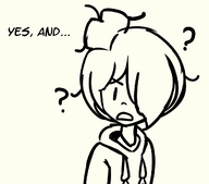 annoyed confused dialogue drawing looking_at_a_viewer maya question_mark sketch // 1070x940 // 165KB
