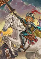 Artist:chewing_devil donkey holding_object horse kiki lance medieval mymy windmill // 2287x3276 // 1.3MB