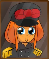 artist:slabamongus big_eyes military_uniform mymy smile // 999x1216 // 106KB