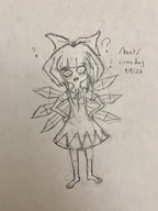 cirno confused crossover fairy looking_at_viewer mymy sketch touhou // 958x1280 // 1.4MB