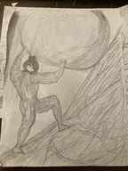 boulder drawing maya photo sisyphus sketch stone tired // 4032x3024 // 3.4MB
