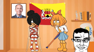 accordion animal axe background black_text blue_eyes boots bowtie brazil castle chair chud clothes comic_sans eyelashes female fist flag flag:sorocaba front_facing full_body gear glasses gun instrument latin_text leaves maya_(ongezellig) mayor meta:tagme mustache mymy necktie nerf ongezellig orange_hair orange_skin piano picture pillow pointing pointing_up politics republicans_(brazil) rodrigo_manga rolling_eyes sculpture smile smug sorocaba soyjak subvariant:chudjak_front são_paulo text tower tree unicorn variant:chudjak virgin_islands // 1920x1080 // 1.2MB