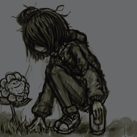 artist:mitchelf flower grass kneeling maya outside quake teeth variant:impjak // 2500x2500 // 4.7MB