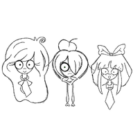 artist:tronikin coco maya meta:general_fanart mymy sketch // 1000x1000 // 190KB