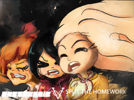 album_cover artist:bin8_chiaramente closed_eyes coco marge maya mymy teeth voc windy // 3998x3006 // 15MB