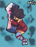 dakimakura looking_at_viewer maya meta:general_fanart tired unknown_artist // 1054x1351 // 497KB