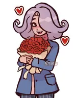 artist:soru flowers hearts holding_object smiling vera // 1854x2300 // 410KB