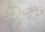 bow buff buff_maya buff_mymy hoodie maya muscular muscular_female muscular_mAYA muscular_MYMY mymy skirt tagme tie // 640x467 // 47KB