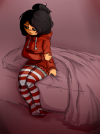 artist:huwabag bed maya meta:rijkskunst sitting // 1505x2000 // 1.2MB