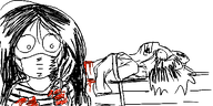 artist:oekakigod blood crying facemask kiki mymy mymy_abuse oekaki pain rope scissors torture // 500x250 // 53KB