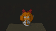 2soyjaks animated anti_ongezellig arm biting_lip bowtie chair closed_mouth clothes creepy death drawn_background fork glasses hair hand knife murder mymy necktie ominous ongezellig orange_hair orange_skin plate redraw soyjak stubble subvariant:hornyson table tongue variant:bernd variant:cobson video waffles // 1920x1080, 18.2s // 2.5MB