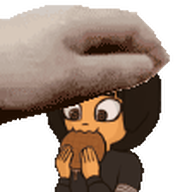 gif mymy petting stroopwafel // 112x112 // 26KB