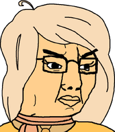 angry clothes coco_(ongezellig) female glasses hair ongezellig scarf soyjak variant:chudjak // 700x800 // 31KB