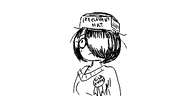 artist:oekakigod award black_and_white hat maya no_color oekaki // 500x250 // 21KB