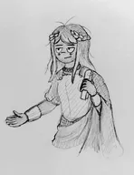 artist:midkyk cleo meta:general_fanart sketch // 788x1024 // 111KB