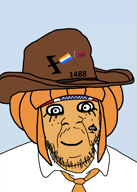 1488 ai_generated american_flag artificial_intelligence bandana bwc clothes confederate cowboy_hat dutch eyelids freckles hair johnny_rebel necktie nigger NSB ongezellig queen_of_spades smile stubble uniform variant:feraljak video wolfsangel // 1000x1400, 130.4s // 18MB