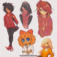 artist:asikku coco maya meme mymy smiling // 1080x1080 // 136KB
