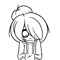 black_and_white lineart maya shy // 1024x1024 // 21KB