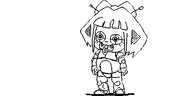 artist:oekakigod black_and_white clanker meta:rijkskunst mymy oekaki robot variant:agugu white_void // 500x250 // 19KB