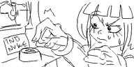 artist:oekakigod mymy no_color oekaki swastika thinking tnd // 500x250 // 34KB
