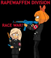 artist:yosack_jaki atomwaffen coco gun mymy nazi nerf_gun swastika uniform // 1795x2048 // 222KB