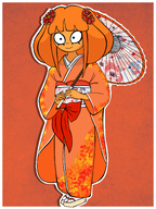 flower japanese_dress meta:general_fanart mymy parasol sandals tagme // 3072x4096 // 12MB