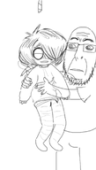 black_and_white cobson cut_noose fan_art glasses her_face_would_be_redder_and_her_eyes_would_be_bloodshot_(i_know_from_experience_sadly) maya maya_care mayaGOD meta:rijkskunst near_ACK noose rope sketch soyjak // 333x584 // 58KB