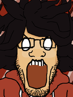 angry clothes glasses hair maya_(ongezellig) ongezellig open_mouth soyjak stubble variant:markiplier_soyjak white_skin // 600x800 // 47KB