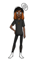 cleo hand_on_hip looking_at_viewer meta:general_fanart speaking speech_bubble tagme unknown_artist // 1536x2560 // 724KB