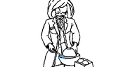black_and_white closed_eye coco demon_core oekaki radiation science // 500x250 // 18KB