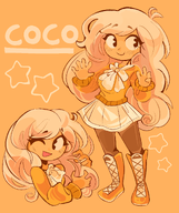 coco smiling stars tagme unknown_artist // 1102x1312 // 691KB