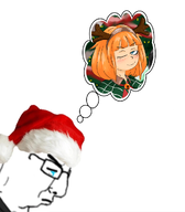 antlers artist:oekakigod beautiful christmas dreaming meta:rijkskunst mymy pretty santa_hat sisa sleigh_bell variant:chudjak wink winking // 909x1037 // 386KB