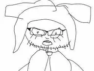 black_and_white glasses looking_at_viewer low_resolution mspaint mymy open_mouth sketch soyjak stubble // 250x187 // 8.6KB