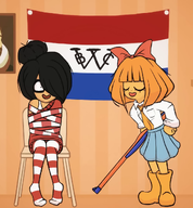 bwc dutch_flag flag gun maya mymy smiling voc voc_flag // 1000x1080 // 604KB