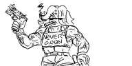 artist:oekakigod cigar gun muscular never_goon no_color oekaki vera // 500x250 // 34KB