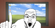brave_browser computer drawn_background folder glasses meta:tagme ongezellig open_mouth pointing pointing_up recycling_bin_(windows) soyjak stubble variant:pointjak windows // 781x400 // 172KB