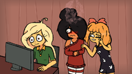 blush coco computer laughing maya mymy nervous nintje pajamas smile tagme tears unknown_artist // 960x540 // 255KB