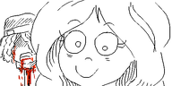 artist:oekakigod blood coco looking_at_viewer meta:rijkskunst oekaki // 500x250 // 36KB