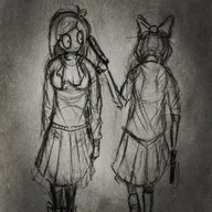 artist:whoo_ooisthis coco gun mymy pencil_(medium) weapon // 1080x1080 // 332KB