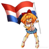 :D dutch_flag looking_at_viewer meta:general_fanart niggerwiggle open_mouth smiling unknown_artist white_background white_void // 2048x2048 // 356KB